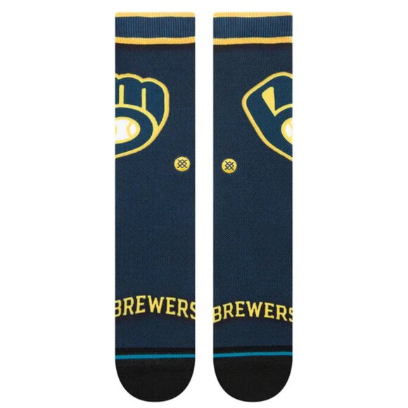 Stance MLB Milwaukee Brewers Crew Socks - 2 Pack - Picture 3 of 7